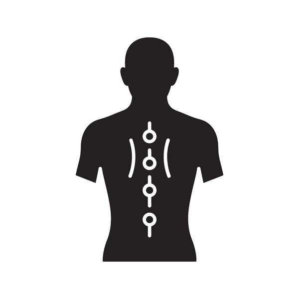 Abstract flowing lines and balance points illustrating body alignment practice concepts